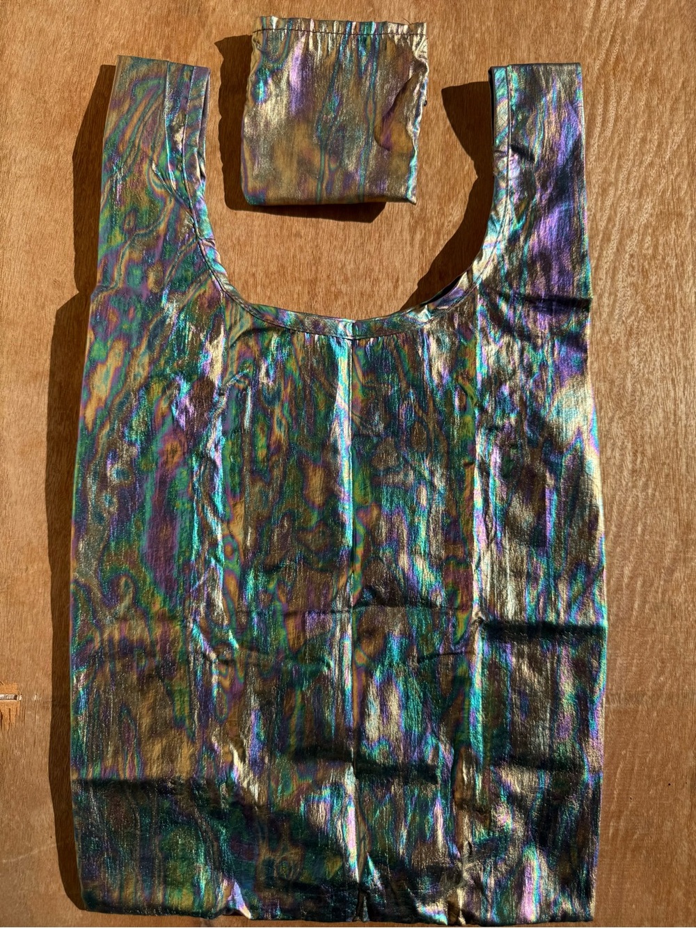 BAGGU baby reusable bag: rainbow oil slick - Picture 5 of 9